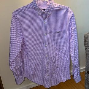 Vineyard Vines Button Down. Tucker Shirt. Purple/white. Size M Classic Fit